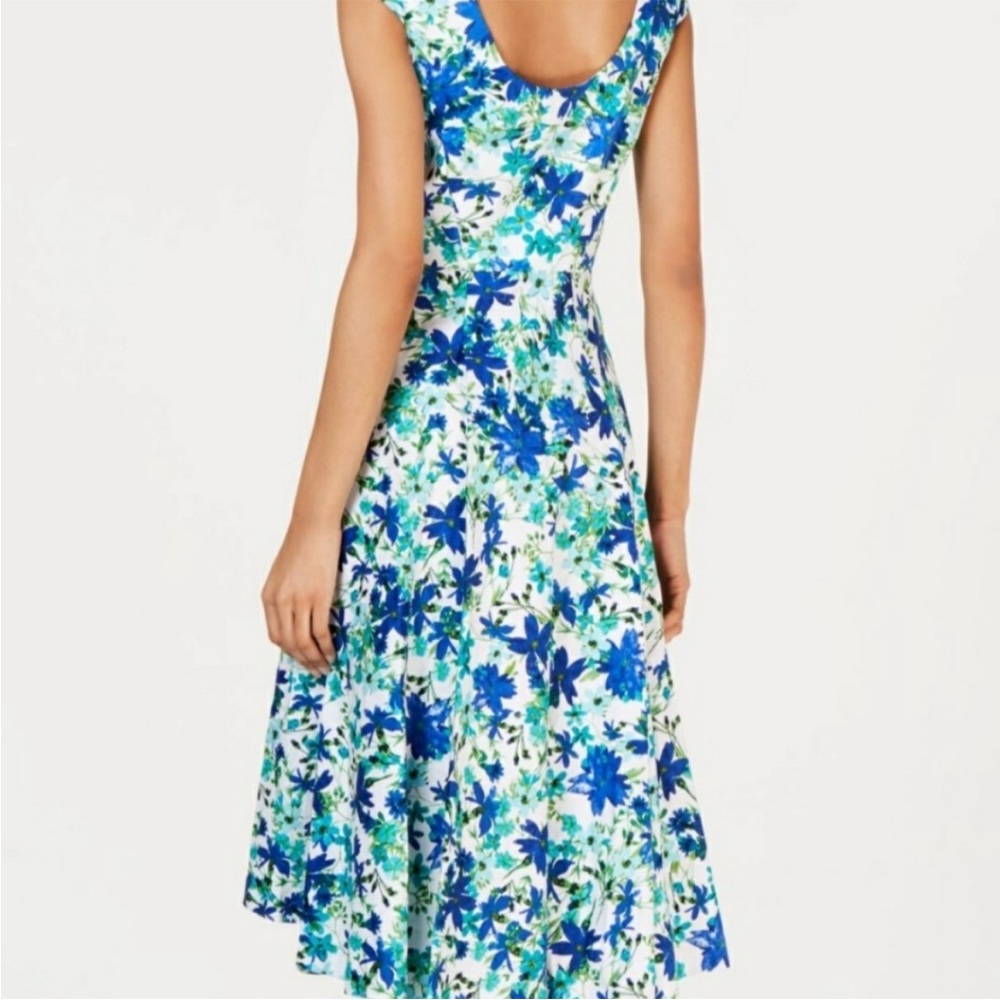 Calvin Klein floral high low dress size 6 - Picture 2 of 7